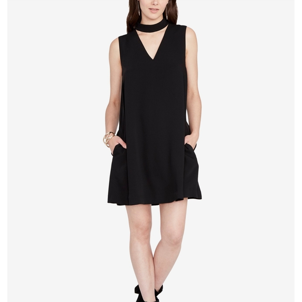 Rachel Roy Choker Shift Dress - Black - Women's Size XL NWT